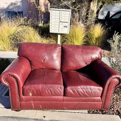 Free - Couch And Recliner.  Needs Repairs 