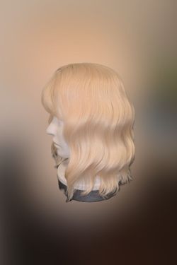 Platinum blonde wig