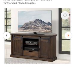 60in Barn Door Tv Stand