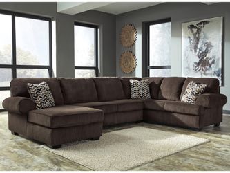 Gorgeous chaise sectional! Other couch and Loveseat deals here