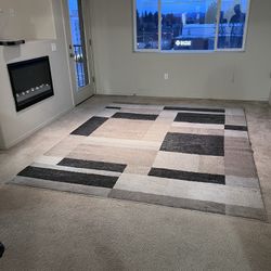 8ft x 10ft Area Rug (Gray/Black/Tan) 