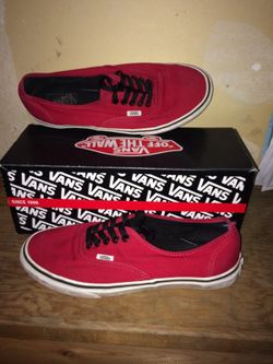 Like new red vans