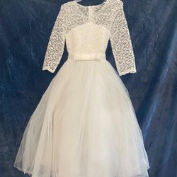 First Communion Dress With Tiara 