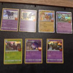 Pokemon Trick Or Treat Holo Lot Of 7