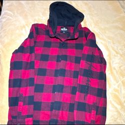Men's XL Red/Black, Blue, BLK Plaid Flannel Cotton Button-Up Shirt Long Sleeve