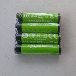 4 AAA rechargeable batteries 