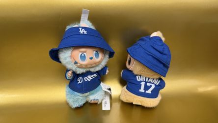 Dodgers Ohtani 17 Jersey And Hat For Labubu