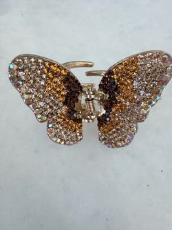 Rhinestone Butterfly Hair Claw Clip