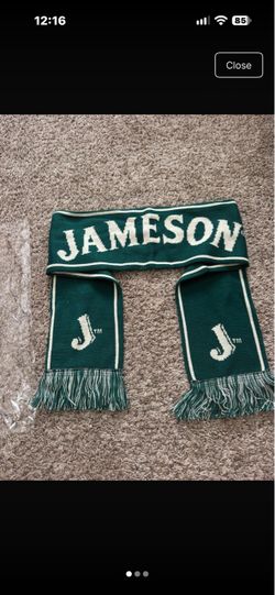 Jameson Irish Whiskey scarf with fringe- NEW