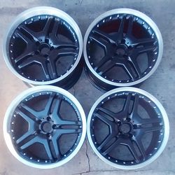 20" Mercedes 327R Replica Wheels Staggered