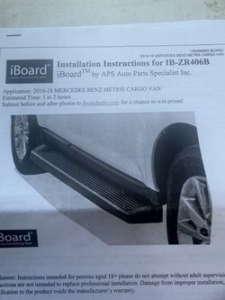 iBoard Running Board for Mercedes Benz Metris