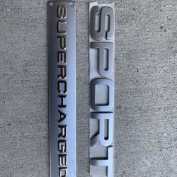 Range Rover Sport Badges