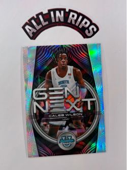 Topps 2025 Bowman Chrome U Caleb Wilson Gen Next Refractor GN-9 Tar Heels