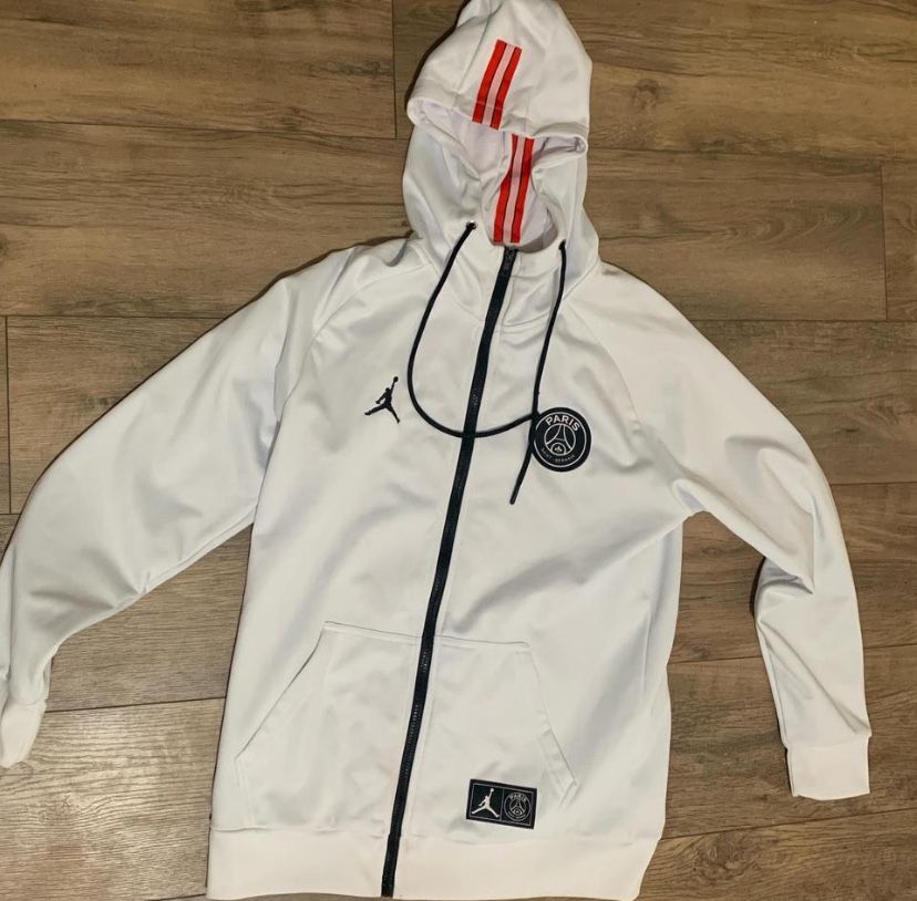 Nike hoodie FZ Jordan X PSG White Limited Edition Hoodie