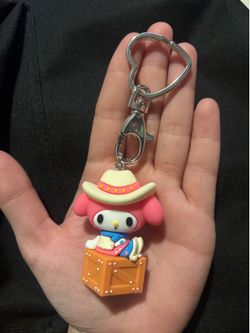 Sanrio my melody cowgirl keychain (key ring)