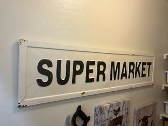 Large Supermarket Sign