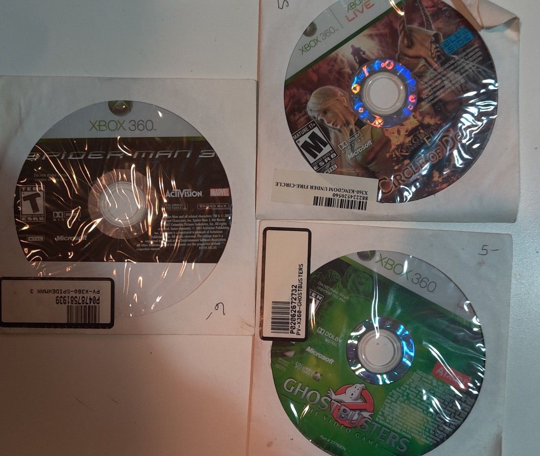 Xbox 360 Games. All Work. $3ea