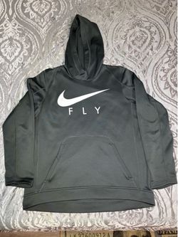 Nike Fly Hoodie Mens Large Gray Pullover Sweatshirt Dark Gray 844614-060