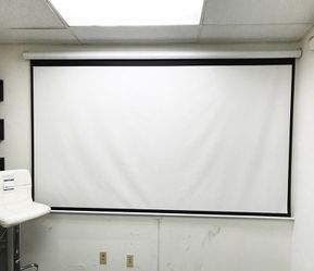 Brand New $60 Manual 100” 16:9 Projector Screen Manual Pull Down Matte White 87x49”