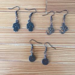 Three Pair Earrings