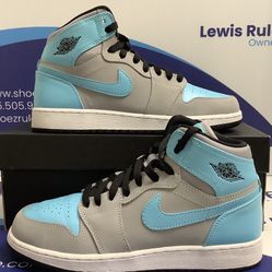 Size 6.5y|Reconditioned Air Jordan 1 High Tide Pool Kids Size 6.5y