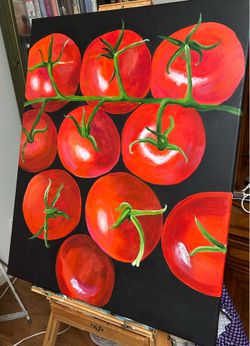 Sweet Tomatoes / oil on Canvas