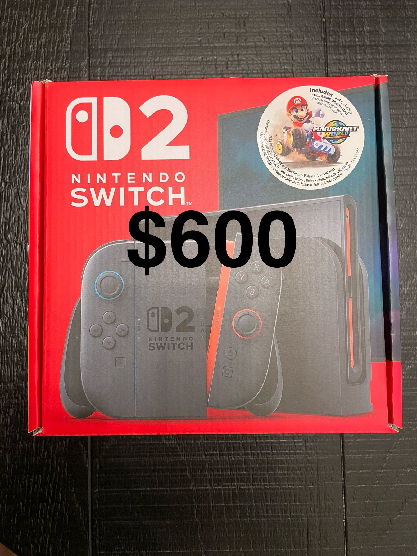 Nintendo Switch 2 Console + Mario Kart World Bundle - New & Sealed. PRICE IS FIRM. CASH ONLY. NO TRADES. For pickup in Carrollwood