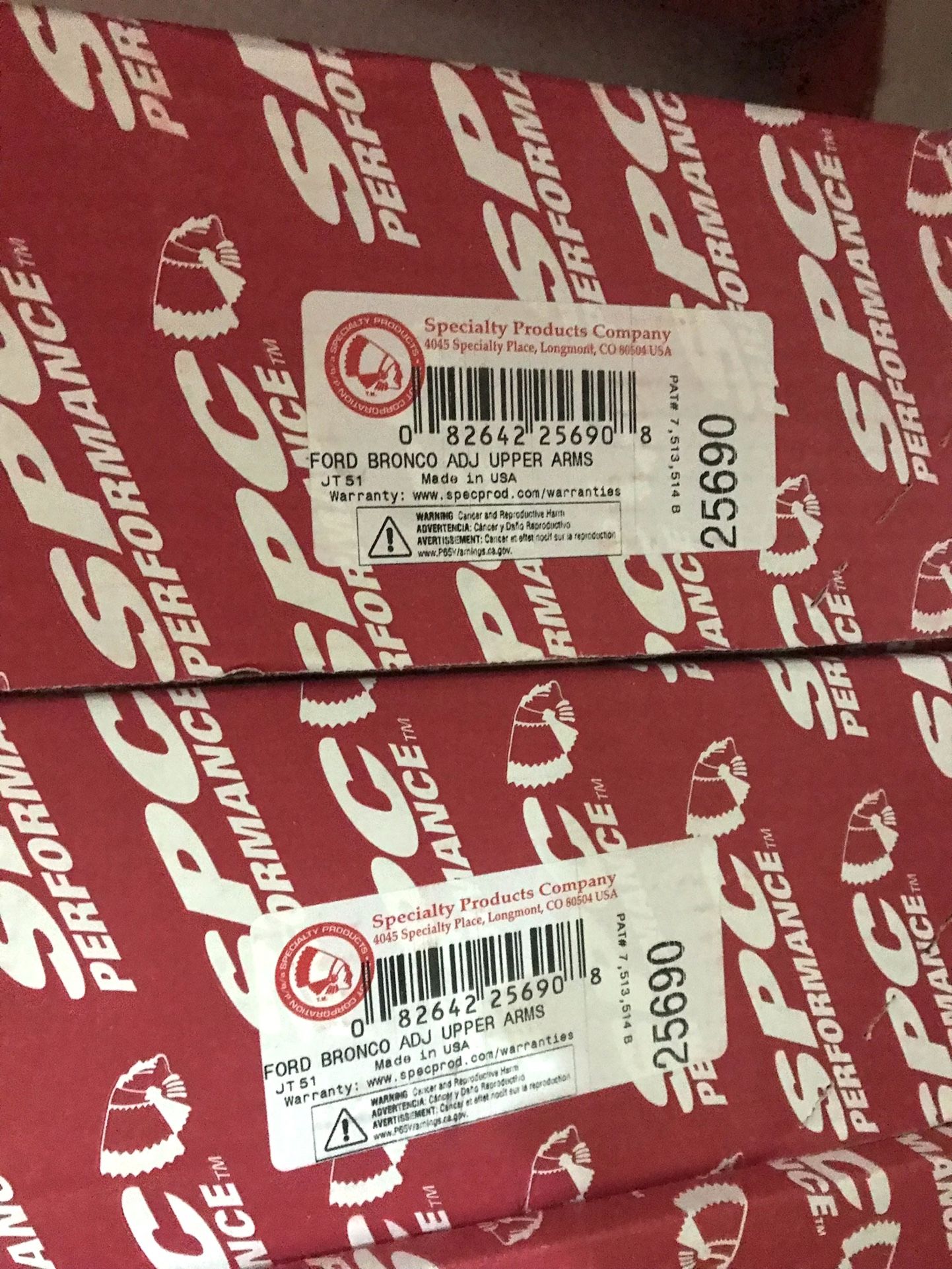 SPC Adjustable Upper Control Arm Camber / Caster Kit For 2021-2022 Ford Bronco