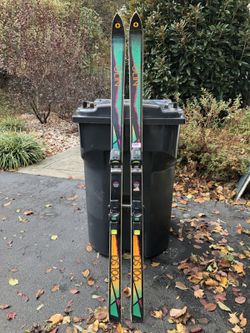 Olin D106 skies. Size 170 with Marker M27 bindings.