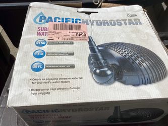 Pacific Hydrostar Submersible Waterfall Pump never used
