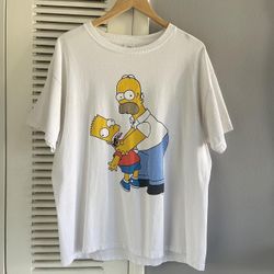 Vintage Bart Homer Simpsons Graphic T-shirt