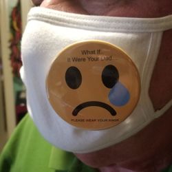 Face Mask Buttons w/powerful message