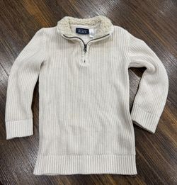Boys 5t Cream Knit Sweater 