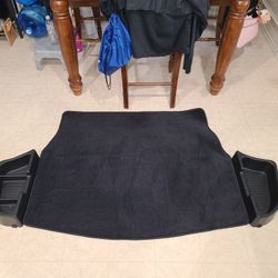 Toyota Camry trunk mat and cargo storage
