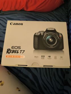 Canon EOS Rebel T7 DSLR Camera 24.1MP + 18-55mm Lens WiFi Full HD