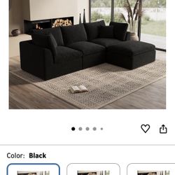 3 Piece Cloud Sectional Couch 