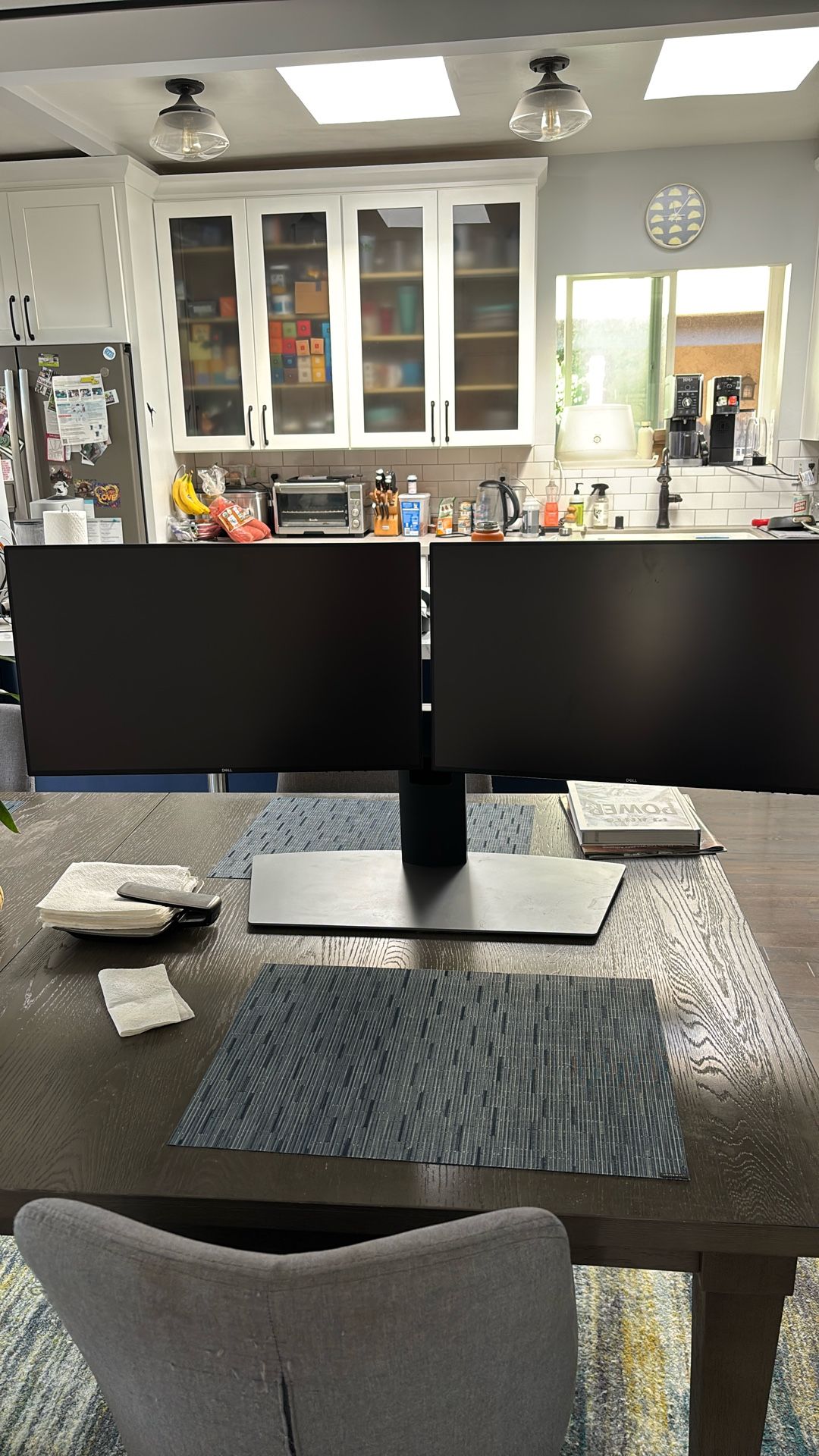 Dell Dual 24” monitors and Stand - Perfect Condition
