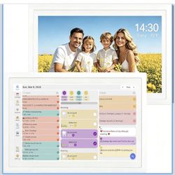 Digital Calendar 10.1 Inch Wall Plan Touch Screen WiFi picture esay to use Smart Electronic Planner Calendar Sync, Chore Tracker,Meal plan Family Digi