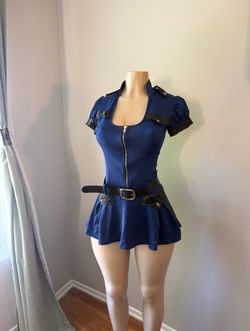Sexy Cop Police Officer Costume Dress
