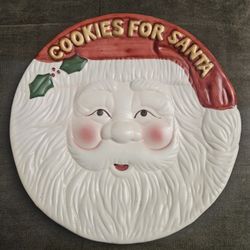 Vintage Cookies for Santa Plate