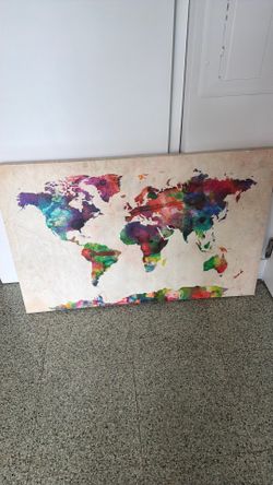 Large canvas colorful print