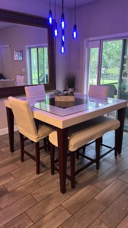 Square Counter height dining table
