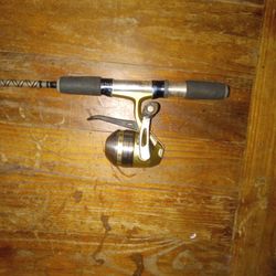Ultra Light Zebco Reel With Older Rod 
