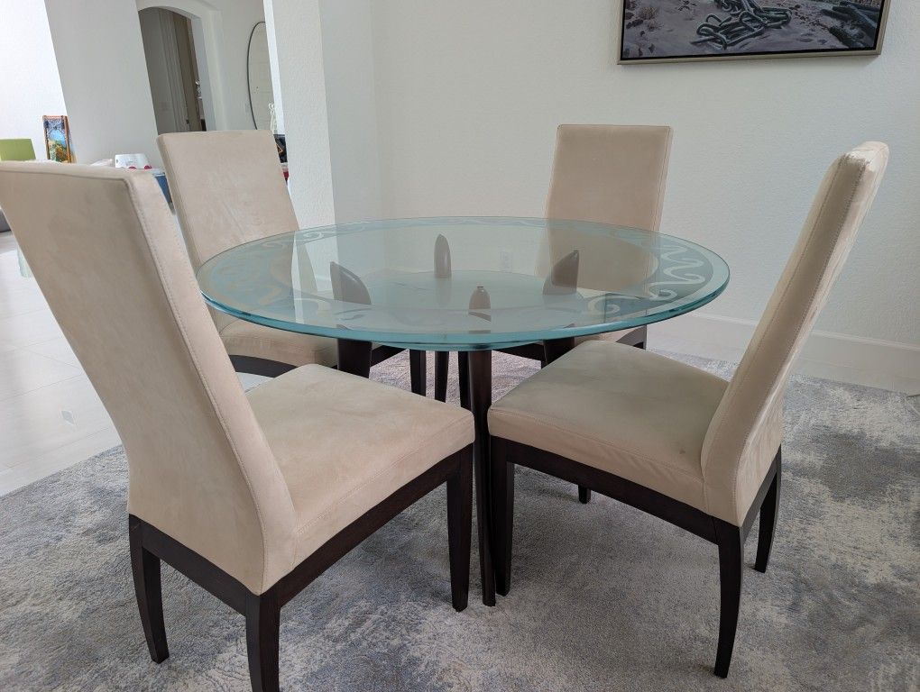 Dining Table 50" With 4 Chairs