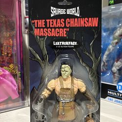 Leather Face Savage World 6” Scale Action Figure