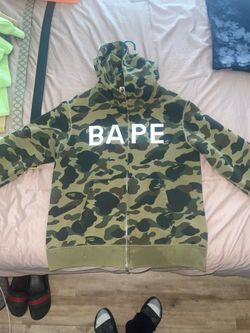 BATHING APE BAPE FULL ZIP HOODIE