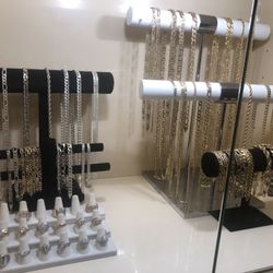 14k Gold plated Chains, Bracelets, and Rings Bundle Lot Deal