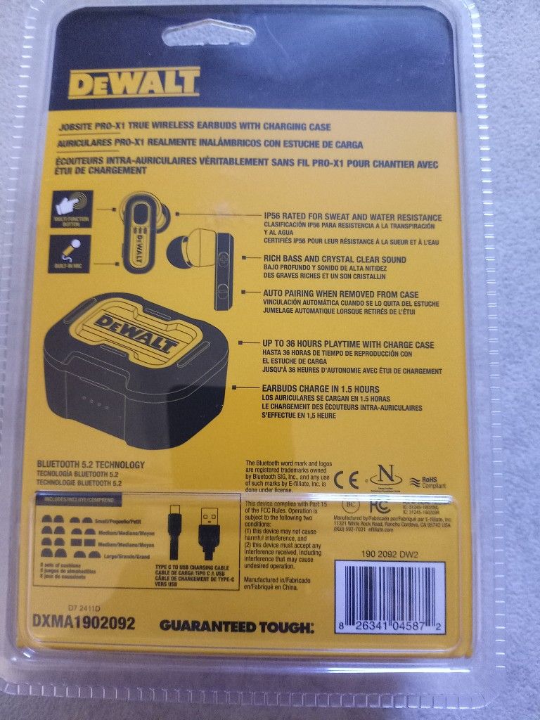 DeWalt Wireless Earbuds