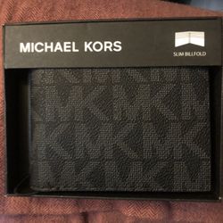 *BRAND NEW IN BOX* Michael Kors Jet Set Men’s Slim Billfold Wallet - Black