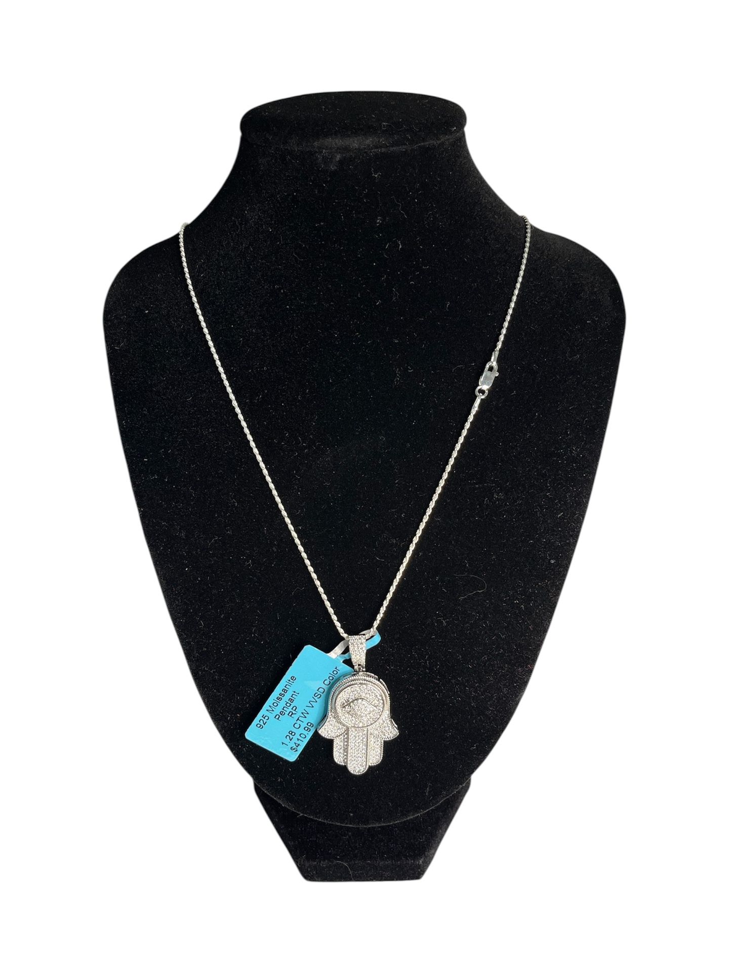 SS925 Hamsa 🪬 Moissanite Pendant Necklace